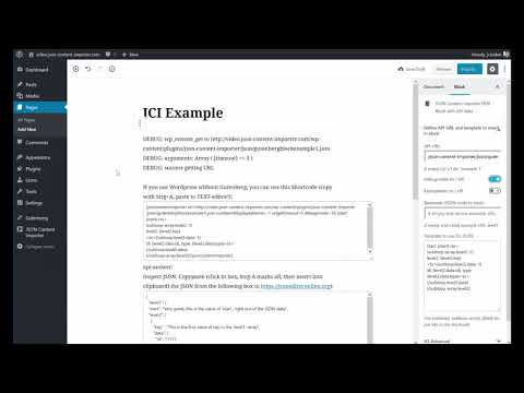Easy JSON Content Importer 1.3.0